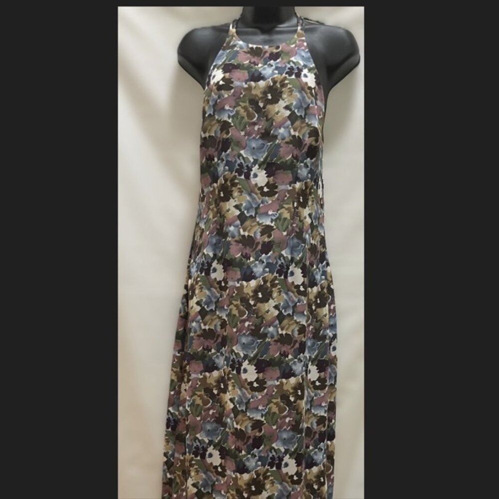 Floral Halter Maxi Dress - Vibrant Boho Chic Style